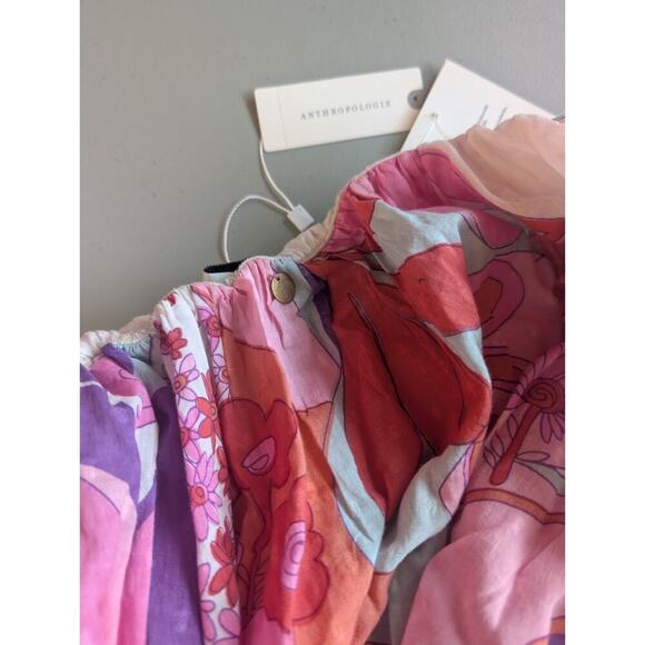 NWT Antik Batik Bahia Cutout Ruffle Maxi Dress Size US L EU 42 Floral #MD433 - Picture 8 of 11